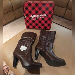 Arizona Jean Company Dark Brown Heeled Boots